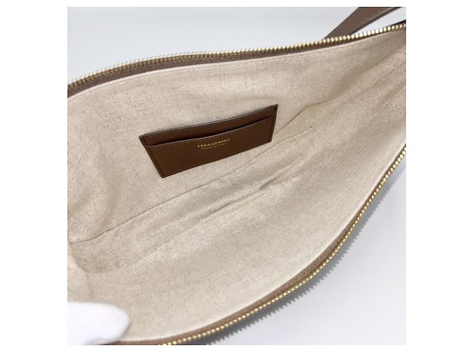Borsa a mano Gancini da donna Salvatore Ferragamo Marrone - vista 4