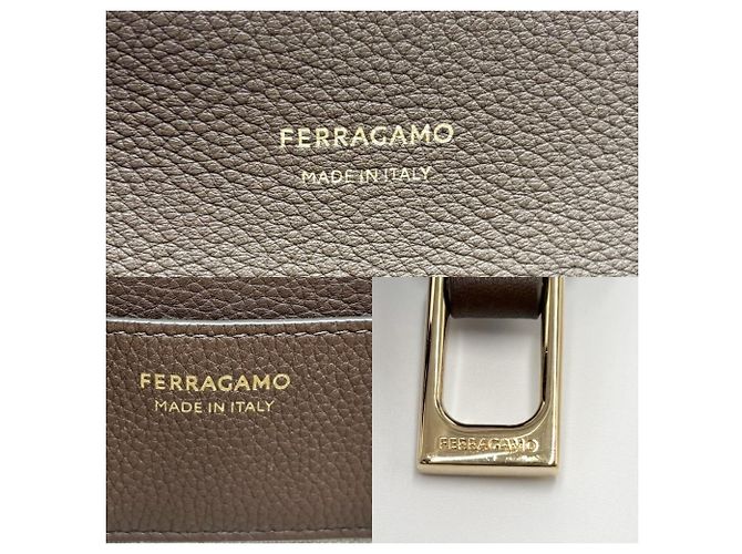 Borsa a mano Gancini da donna Salvatore Ferragamo Marrone - vista 5