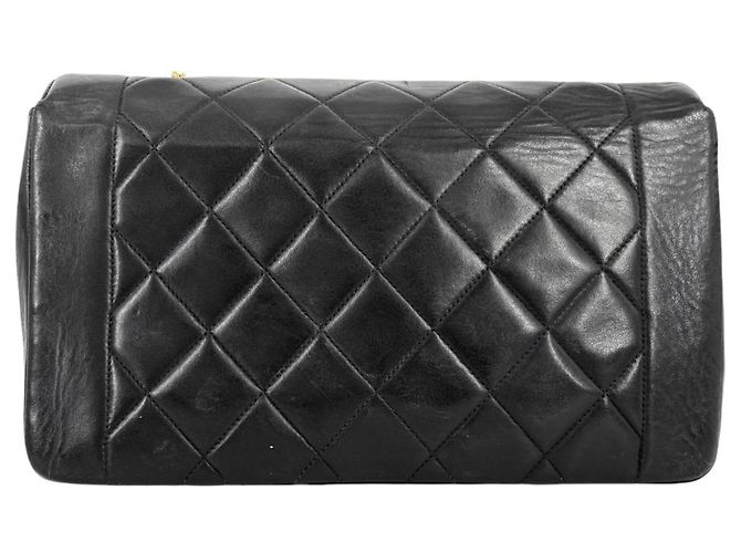 Borsa a Spalla Chanel Matelassé Diana 25 Nero - vista 2