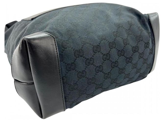 Borsa Tote Gucci in tela nera Nero - vista 3