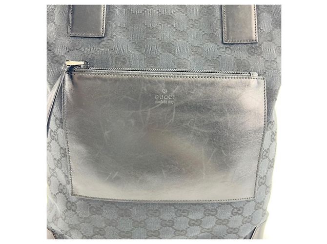 Borsa Tote Gucci in tela nera Nero - vista 7