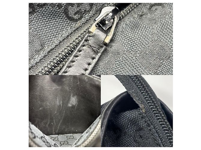 Borsa Tote Gucci in tela nera Nero - vista 9
