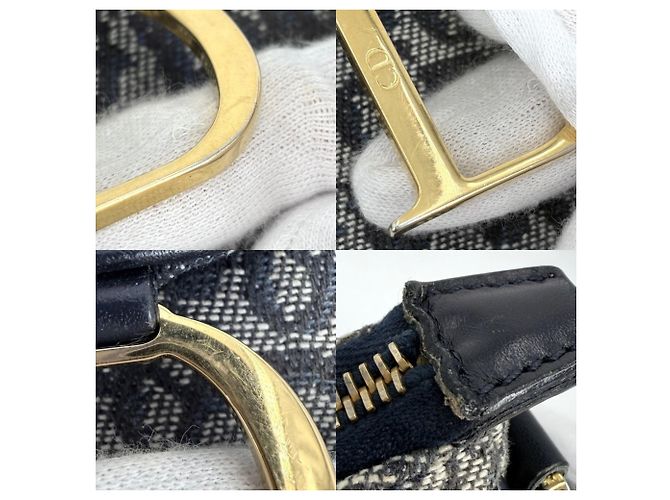 Borsa Saddle Trotter da donna Christian Dior Blu navy - vista 10