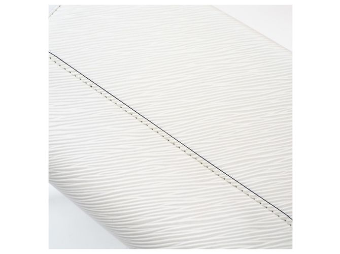 Borsa a tracolla Louis Vuitton Epi Twist MM Bianco Blu - vista 3