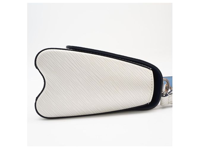 Borsa a tracolla Louis Vuitton Epi Twist MM Bianco Blu - vista 5