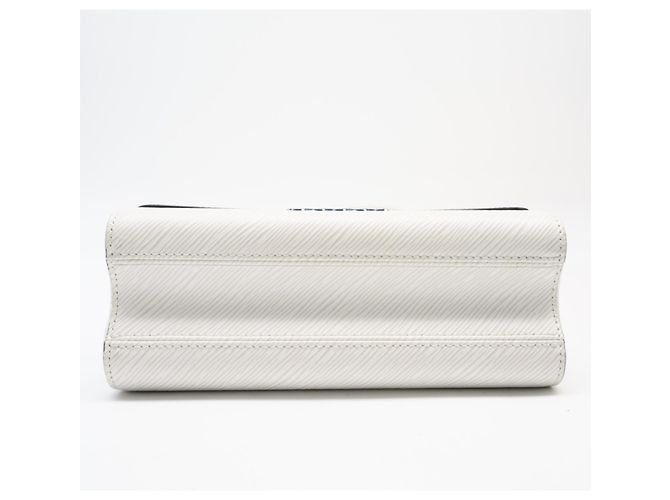 Borsa a tracolla Louis Vuitton Epi Twist MM Bianco Blu - vista 6