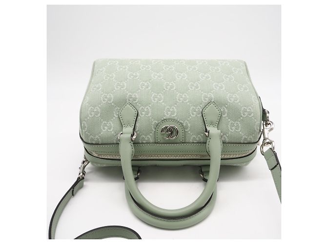 GUCCI Ophidia GG Canvas Small Boston Bag Grün - Ansicht 7