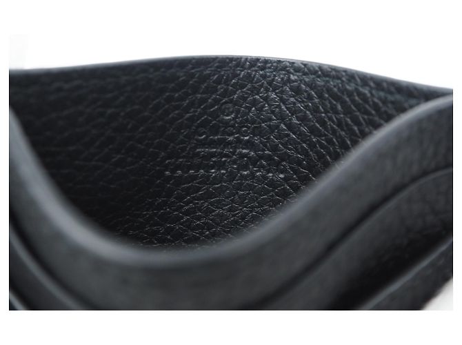 Portacartoline in pelle nera Gucci Nero - vista 10