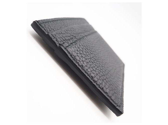 Portacartoline in pelle nera Gucci Nero - vista 4