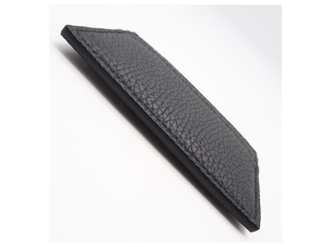 Portacartoline in pelle nera Gucci Nero - vista 7