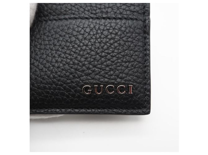 Portacartoline in pelle nera Gucci Nero - vista 9