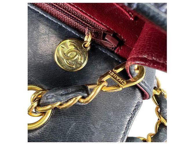 Borsa a tracolla Chanel Diana 22 Single Flap Nero - vista 14