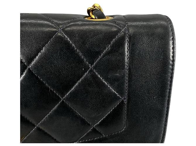 Borsa a tracolla Chanel Diana 22 Single Flap Nero - vista 17