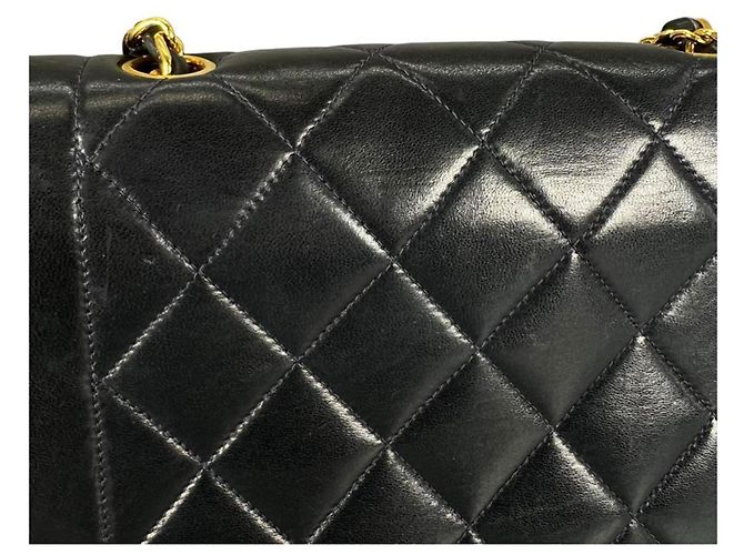 Borsa a tracolla Chanel Diana 22 Single Flap Nero - vista 18