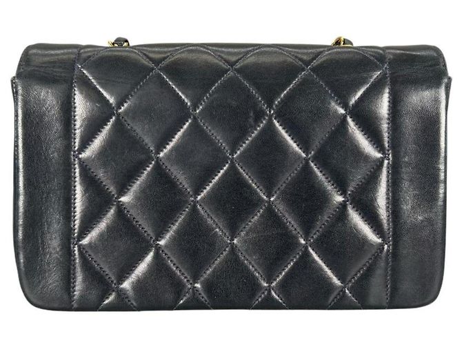 Borsa a tracolla Chanel Diana 22 Single Flap Nero - vista 2