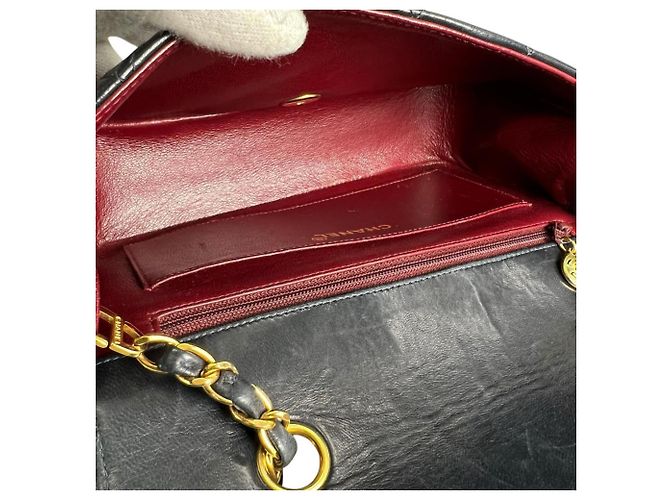 Borsa a tracolla Chanel Diana 22 Single Flap Nero - vista 5