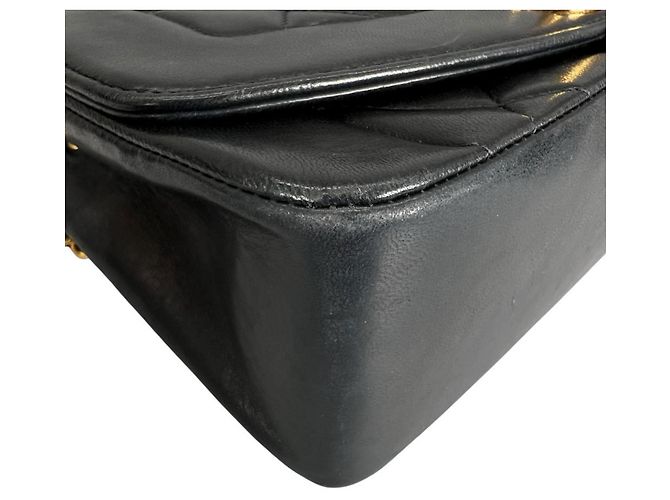 Borsa a tracolla Chanel Diana 22 Single Flap Nero - vista 8
