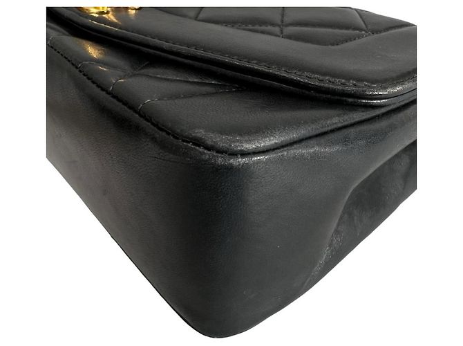 Borsa a tracolla Chanel Diana 22 Single Flap Nero - vista 9