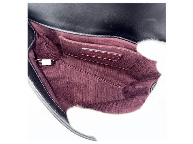 Borsa a tracolla in pelle nera Chanel Nero - vista 4