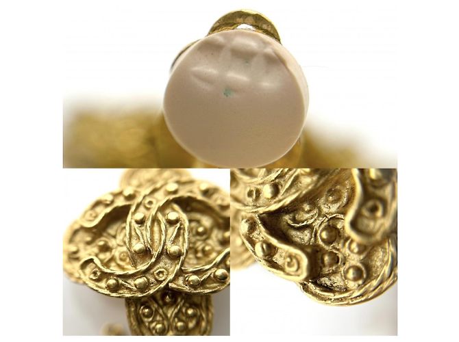 Orecchini Chanel Vintage Gold Clip - vista 5