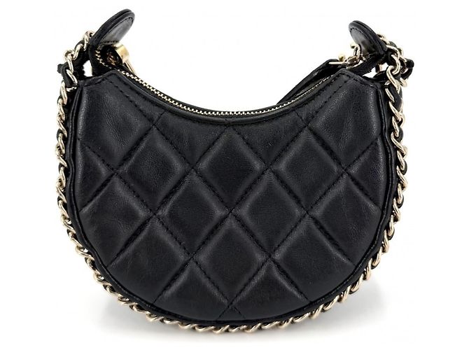 Borsa a tracolla Hobo Small da donna Chanel Nero - vista 2