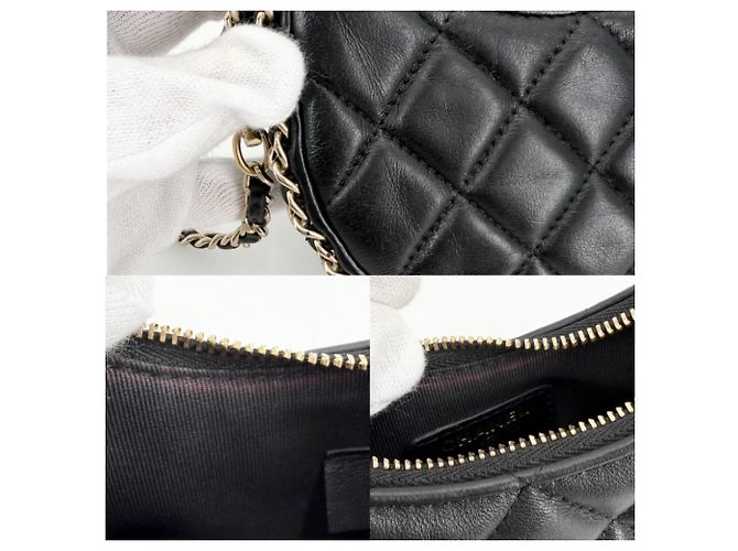 Borsa a tracolla Hobo Small da donna Chanel Nero - vista 7