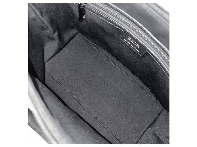 Borsa a tracolla Christian Dior Weekender 25 Oblique Nero - vista 4