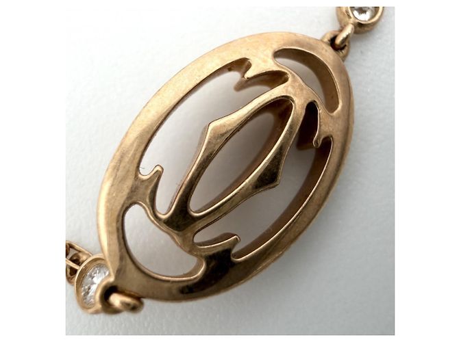 Bracciale con charm Cartier in oro rosa 18K - vista 7