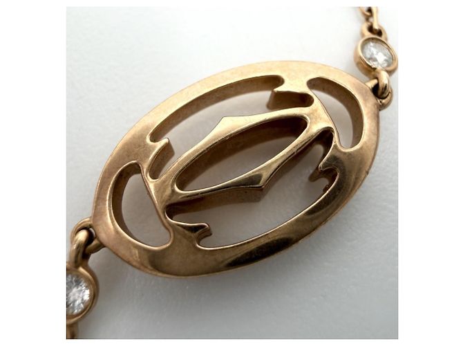 Bracciale con charm Cartier in oro rosa 18K - vista 8
