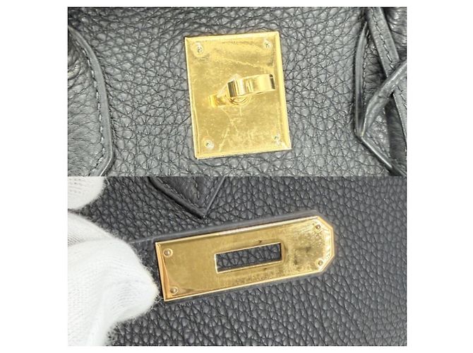 Hermès Hermes Birkin 35 Handtasche Schwarz - Ansicht 8