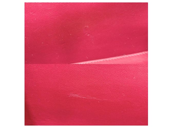 Borsa a tracolla in pelle rossa Chanel Rosso - vista 8