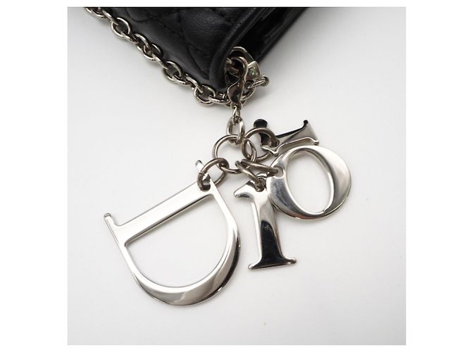 Portafoglio con catena Lady Cannage Christian Dior Nero - vista 17
