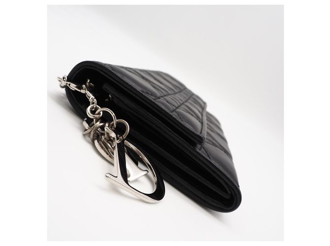 Portafoglio con catena Lady Cannage Christian Dior Nero - vista 4