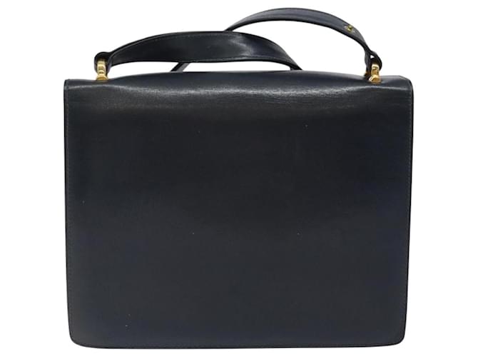 Céline Celine Vintage Leder Marineblau - Ansicht 2