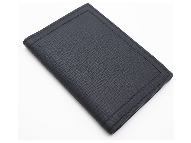 Louis Vuitton Black Calf Leather Business Card Case - view 2