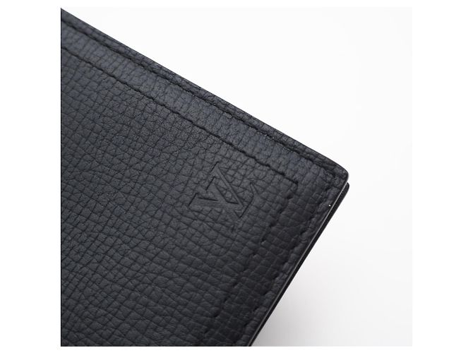 Louis Vuitton Black Calf Leather Business Card Case - view 4
