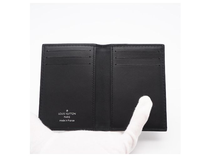 Louis Vuitton Black Calf Leather Business Card Case - view 9