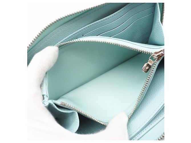 Louis Vuitton Monogram Empreinte Zippy Wallet Blau Gelb - Ansicht 10