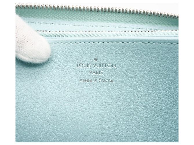 Louis Vuitton Monogram Empreinte Zippy Wallet Blau Gelb - Ansicht 12