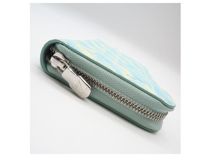 Louis Vuitton Monogram Empreinte Zippy Wallet Blau Gelb - Ansicht 5