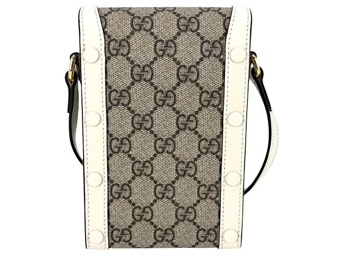 Mini pochette Horsebit 1955 da donna Gucci Bianco Beige - vista 2