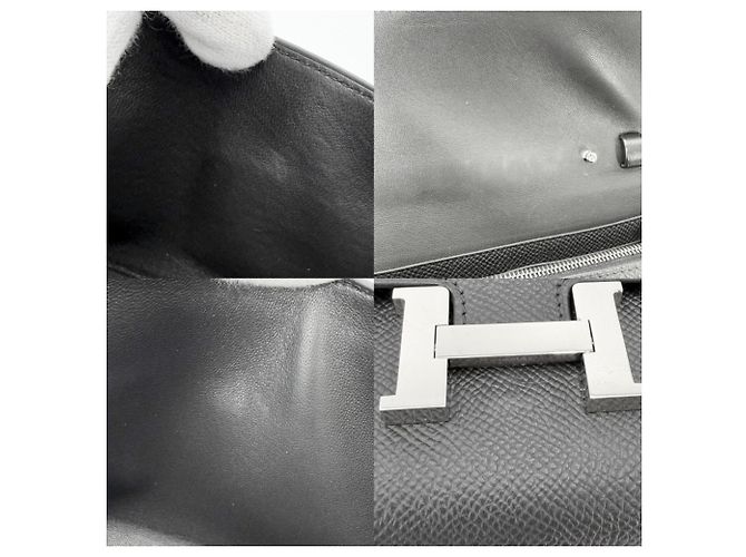 Portafoglio lungo Constance di Hermès Nero - vista 7