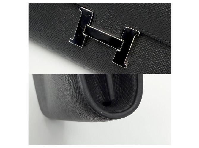 Portafoglio lungo Constance di Hermès Nero - vista 8