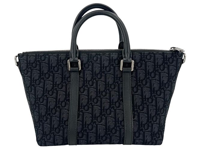 Borsa weekend Oblique Weekender 25 da donna Christian Dior Blu navy - vista 2