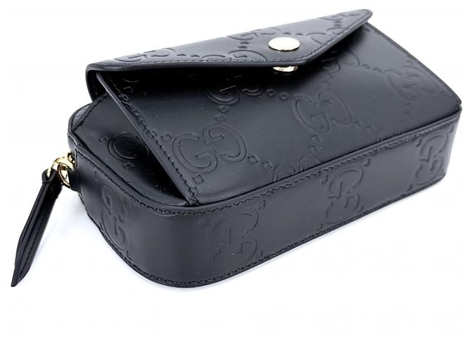 Borsa a tracolla Super Mini con catena Gucci Nero - vista 3
