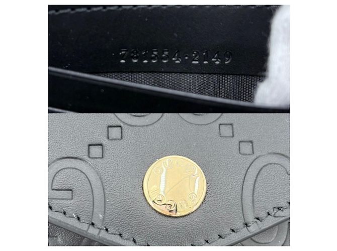 Borsa a tracolla Super Mini con catena Gucci Nero - vista 5