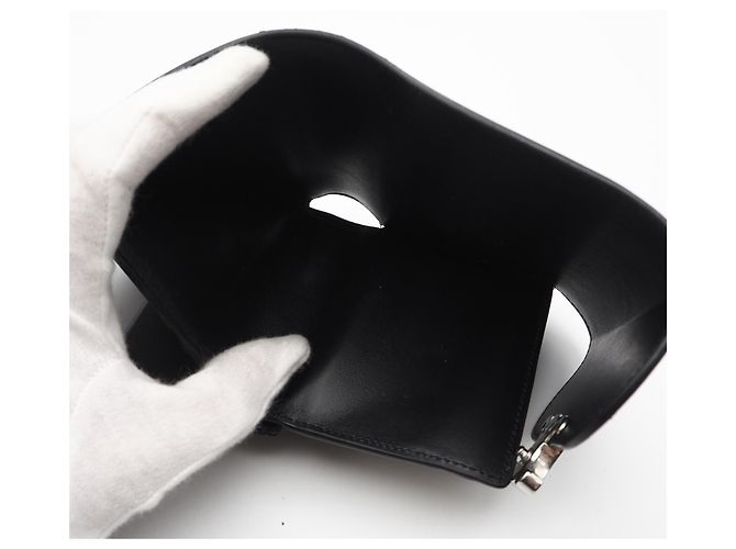 Céline Celine Calfskin Small Flap Wallet Black - view 13