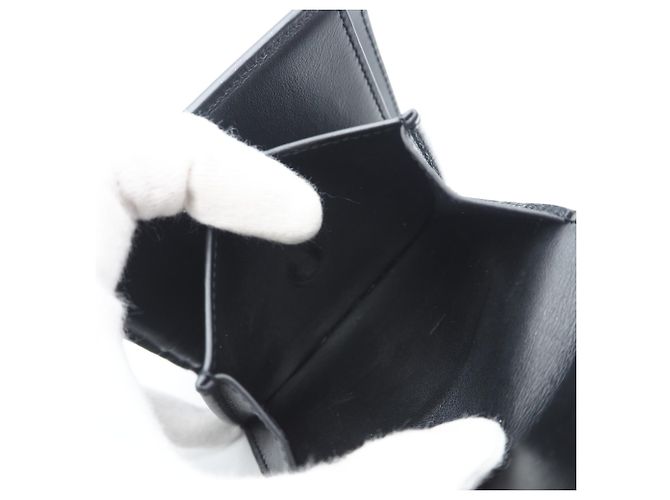 Céline Celine Calfskin Small Flap Wallet Black - view 14