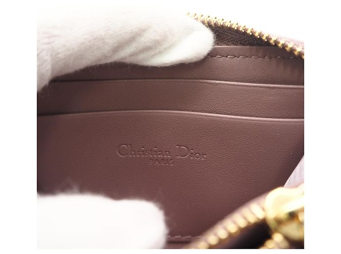 Monedero Christian Dior Lady Cannage Púrpura - vista 12
