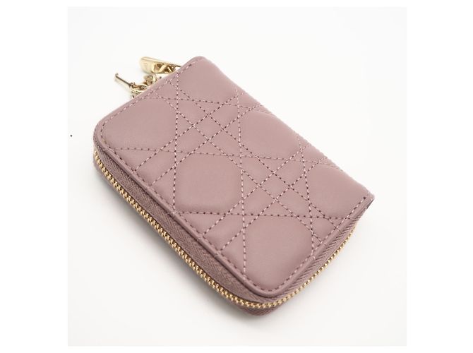 Monedero Christian Dior Lady Cannage Púrpura - vista 2